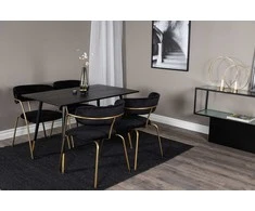 Venture Design Valgomasis stalas, Dipp, 75x120x85 cm, Juodas