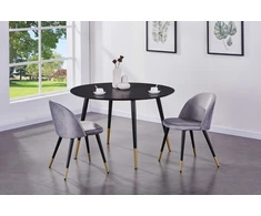 Venture Design Valgomasis stalas, Dipp, ø115 cm, Juodas