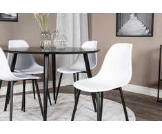 Venture Design Valgomasis stalas, Dipp, ⌀115 cm, Juodas