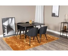 Venture Design Valgomasis stalas, Dipp, 75x120x85 cm, Juodas
