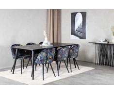 Venture Design Valgomasis stalas, Dipp, 180x90 cm, Juodas