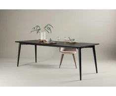 Venture Design Valgomasis stalas, Ellis, 85x230 cm, Juodas