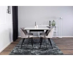 Venture Design Valgomasis stalas, Estelle, 140x90 cm, Balta