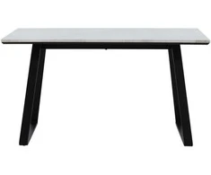 Venture Design Valgomasis stalas, Estelle, 140x90 cm, Juodas