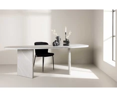 Venture Design Valgomasis stalas, Grönvik, 220x100 cm, Balta