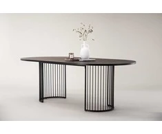 Venture Design Valgomasis stalas, Hamneskär, 220x110 cm, Juodas
