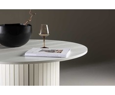 Venture Design Valgomasis stalas, Häron, ⌀110 cm, Balta