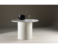 Venture Design Valgomasis stalas, Häron, ⌀110 cm, Balta