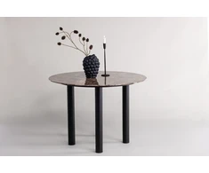 Venture Design Valgomasis stalas, Havsten, Ø106x75 cm, juodas
