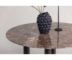 Venture Design Valgomasis stalas, Havsten, Ø106x75 cm, juodas