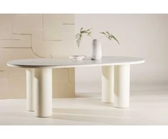 Venture Design Valgomasis stalas, Havstenssund, 220x110 cm, Balta