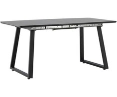 Venture Design Valgomasis stalas, Inca pratęsimas, 75x160x85 cm, Juodas