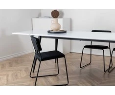 Venture Design Valgomasis stalas, Jimmy, 195x76 cm, Balta