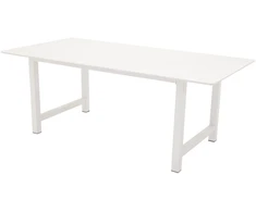 Venture Design Valgomasis stalas, Kiekis, 220x100 cm, Balta