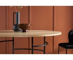Venture Design Valgomasis stalas, Kopenhaga, ⌀140x74 cm, balta kalkė