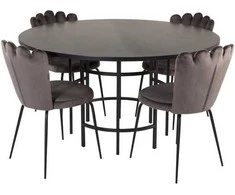 Venture Design Valgomasis stalas, Kopenhaga, ⌀140 cm, Juodas