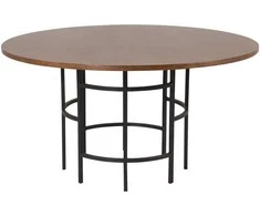 Venture Design Valgomasis stalas, Kopenhaga, ø140 cm, Ruda/Juoda