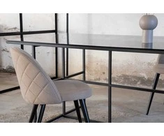Venture Design Valgomasis stalas, Leif, 200x90 cm, Juodas