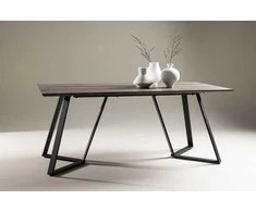 Venture Design Valgomasis stalas, Marina Matbord, 180x90x75 cm, Juodas/Pilkas ąžuolas