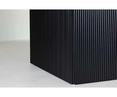 Venture Design Valgomasis stalas, Matilda ištraukiamas, ø130 cm, Juodas