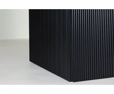 Venture Design Valgomasis stalas, Matilda ištraukiamas, ø130 cm, Juodas