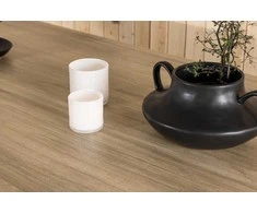 Venture Design Valgomasis stalas, Merlo, 200x90 cm, Balta