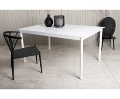 Venture Design Valgomasis stalas, Modena, 150x100 cm, Baltas
