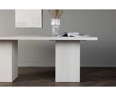 Venture Design Valgomasis stalas, Olga, 200x90 cm, Balta