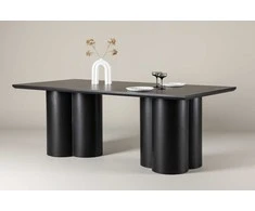 Venture Design Valgomasis stalas, Olivia, 210x100 cm, Juodas