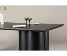 Venture Design Valgomasis stalas, Olivia, 210x100 cm, Juodas
