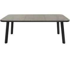 Venture Design Valgomasis stalas, Paola, 200x100 cm, Juodas
