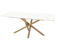 Venture Design Valgomasis stalas, Piazza, 180x90 cm, Balta