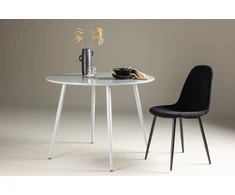 Venture Design Valgomasis stalas, Plaza, ⌀100 cm, Pilka