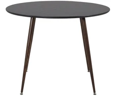 Venture Design Valgomasis stalas, Plaza, 100 cm, Juodas
