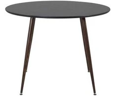 Venture Design Valgomasis stalas, Plaza, 100 cm, Juodas
