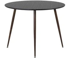 Venture Design Valgomasis stalas, Plaza, 100 cm, Juodas
