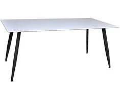Venture Design Valgomasis stalas, Polar Matbord, 180x90 cm, Balta/Juoda
