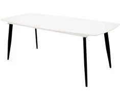 Venture Design Valgomasis stalas, Polar Elipsė, 240x100 cm, Balta