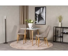 Venture Design Valgomasis stalas, Polar, 75x75 cm, Balta