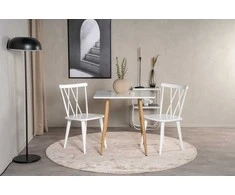 Venture Design Valgomasis stalas, Polar, 75x75 cm, Balta