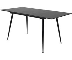 Venture Design Valgomasis stalas, Silar pratęsimas, 75x120x80 cm, Juodas