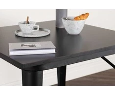 Venture Design Valgomasis stalas, Tempe, 80x80 cm, Juodas