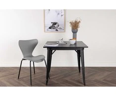 Venture Design Valgomasis stalas, Tempe, 80x80 cm, Juodas