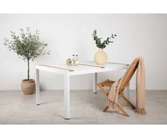 Venture Design Valgomasis stalas, Togo, 150x90 cm, Balta