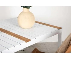 Venture Design Valgomasis stalas, Togo, 150x90 cm, Balta