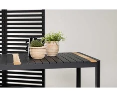 Venture Design Valgomasis stalas, Togo, 200x100 cm, Juodas