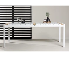 Venture Design Valgomasis stalas, Togo, 200x100 cm, Balta