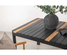 Venture Design Valgomasis stalas, Togo, 150x90 cm, Juodas