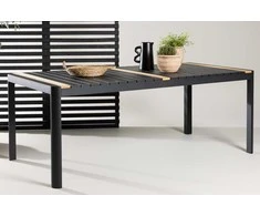 Venture Design Valgomasis stalas, Togo, 200x100 cm, Juodas