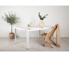 Venture Design Valgomasis stalas, Togo, 150x90 cm, Balta